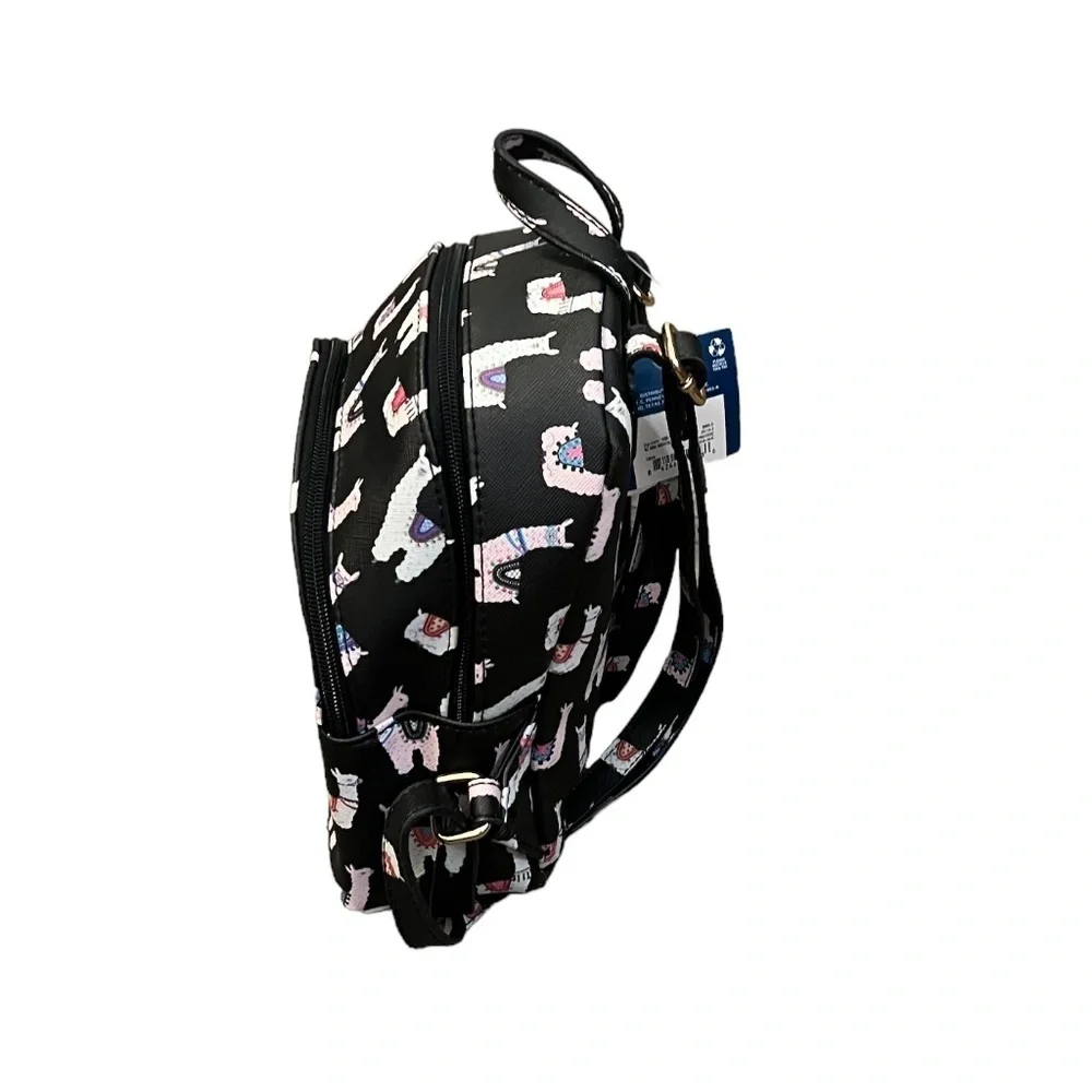 NWT Arizona Jeans &‎ CO Llama Mini Backpack | Black New